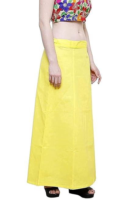 Pure Cotton Readymade Inskirt Saree Petticoat for Women's | Plain Solid Indian Readymade Inskirt Saree | Peticote Innerwear for Women Saree Petticoats