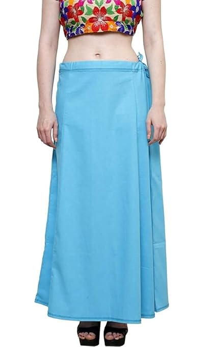 Pure Cotton Readymade Inskirt Saree Petticoat for Women's | Plain Solid Indian Readymade Inskirt Saree | Peticote Innerwear for Women Saree Petticoats