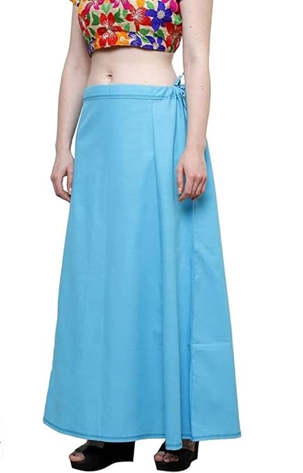 Pure Cotton Readymade Inskirt Saree Petticoat for Women's | Plain Solid Indian Readymade Inskirt Saree | Peticote Innerwear for Women Saree Petticoats