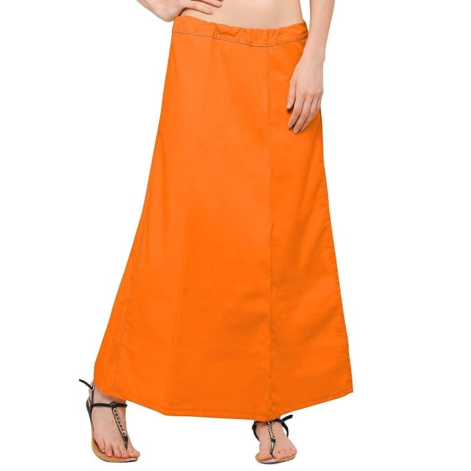 Pure Cotton Readymade Inskirt Saree Petticoat for Women's | Plain Solid Indian Readymade Inskirt Saree | Peticote Innerwear for Women Saree Petticoats