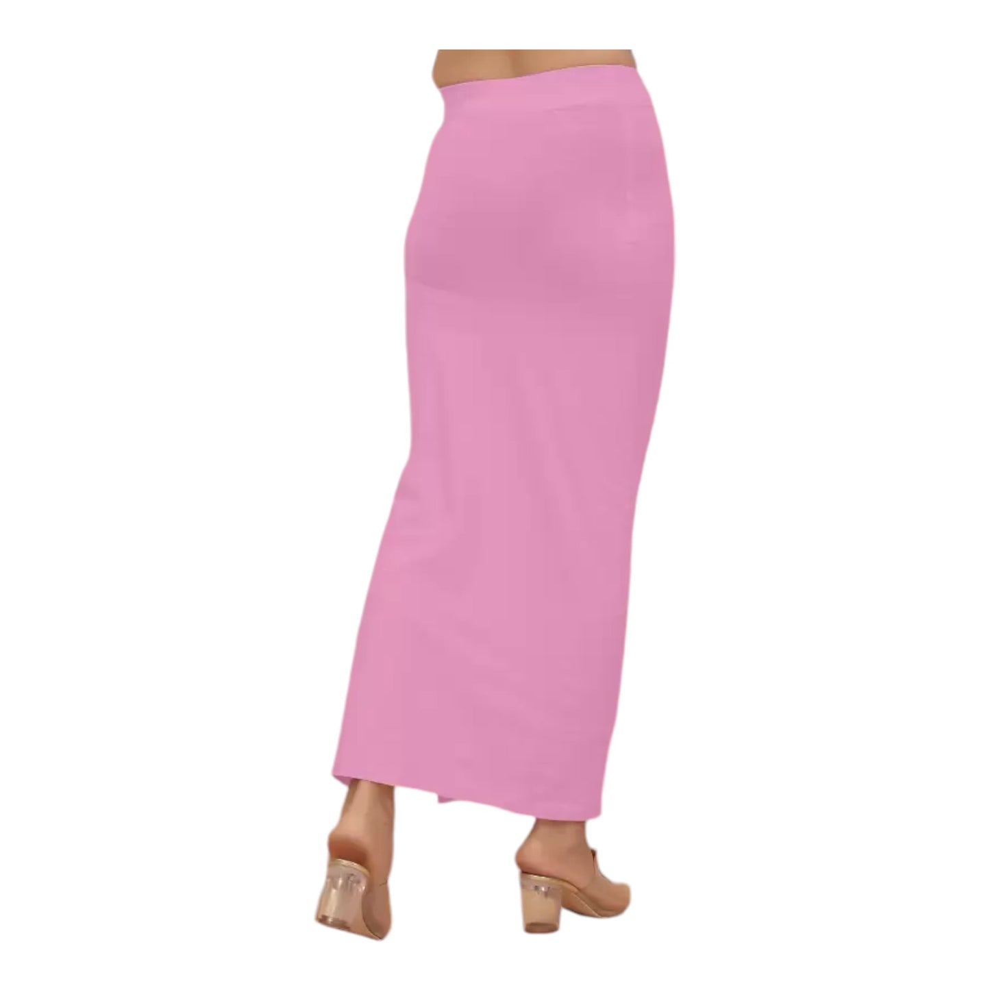 Stretchable Saree Shapewear Petticoat for Women, Cotton Blended,Petticoat,Skirts for Women,Shape Wear Dress for Saree , Spandex Saree Shapewear for Women Petticoat with Side Slit (PACK 1)