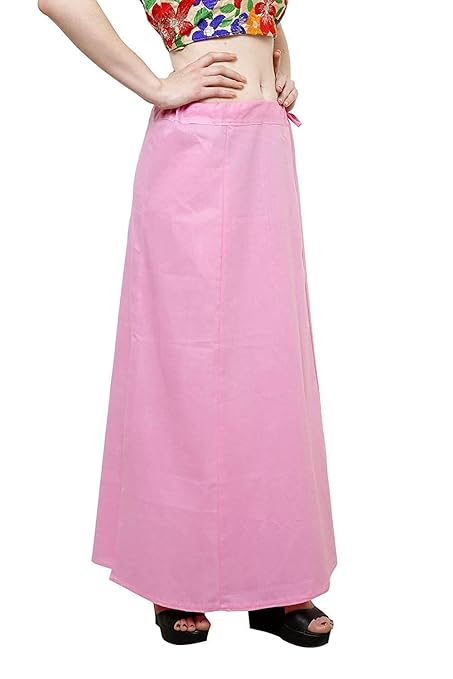 Pure Cotton Readymade Inskirt Saree Petticoat for Women's | Plain Solid Indian Readymade Inskirt Saree | Peticote Innerwear for Women Saree Petticoats