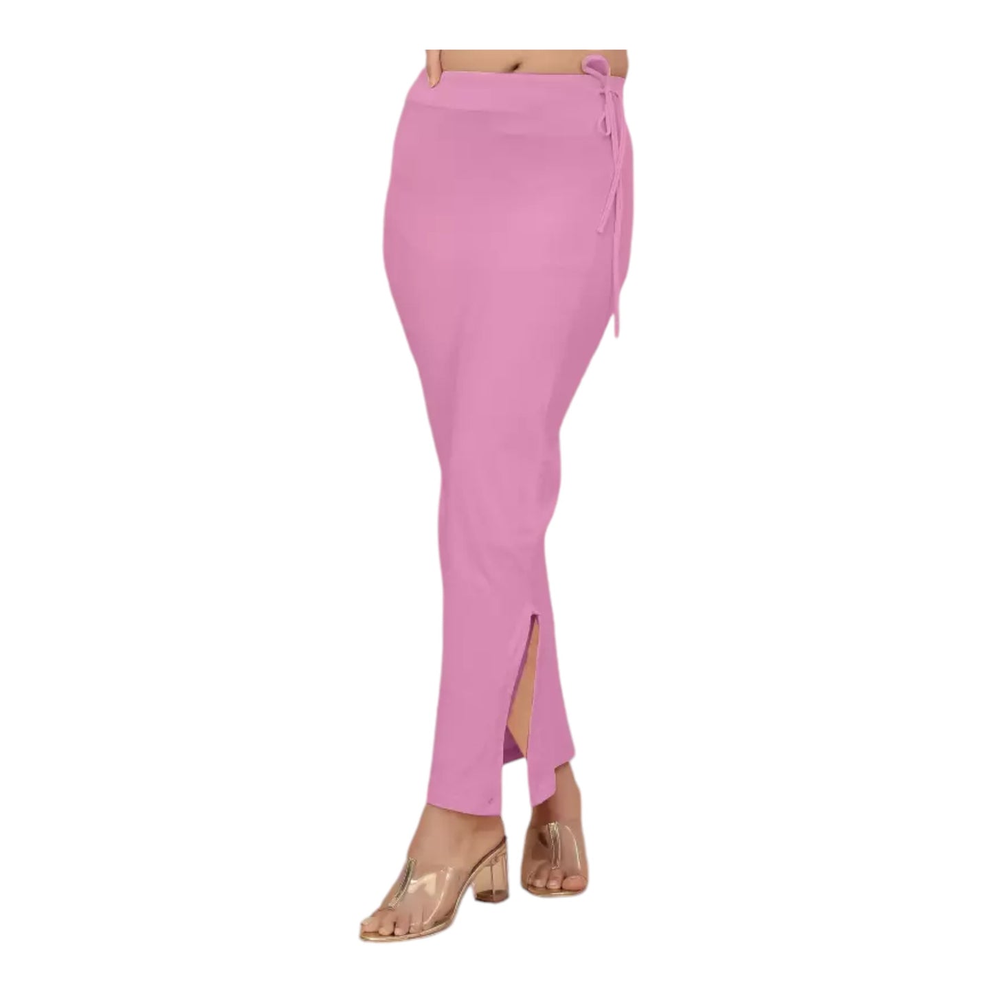 Stretchable Saree Shapewear Petticoat for Women, Cotton Blended,Petticoat,Skirts for Women,Shape Wear Dress for Saree , Spandex Saree Shapewear for Women Petticoat with Side Slit (PACK 1)