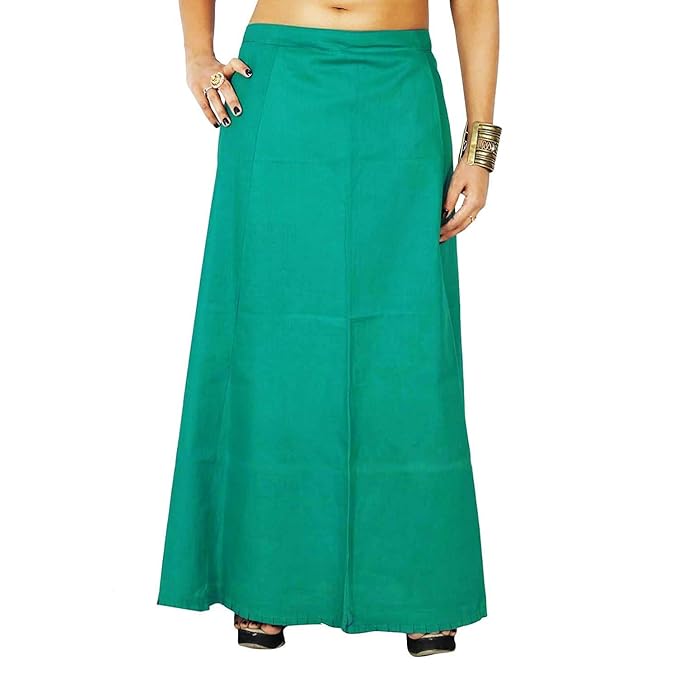 Pure Cotton Readymade Inskirt Saree Petticoat for Women's | Plain Solid Indian Readymade Inskirt Saree | Peticote Innerwear for Women Saree Petticoats