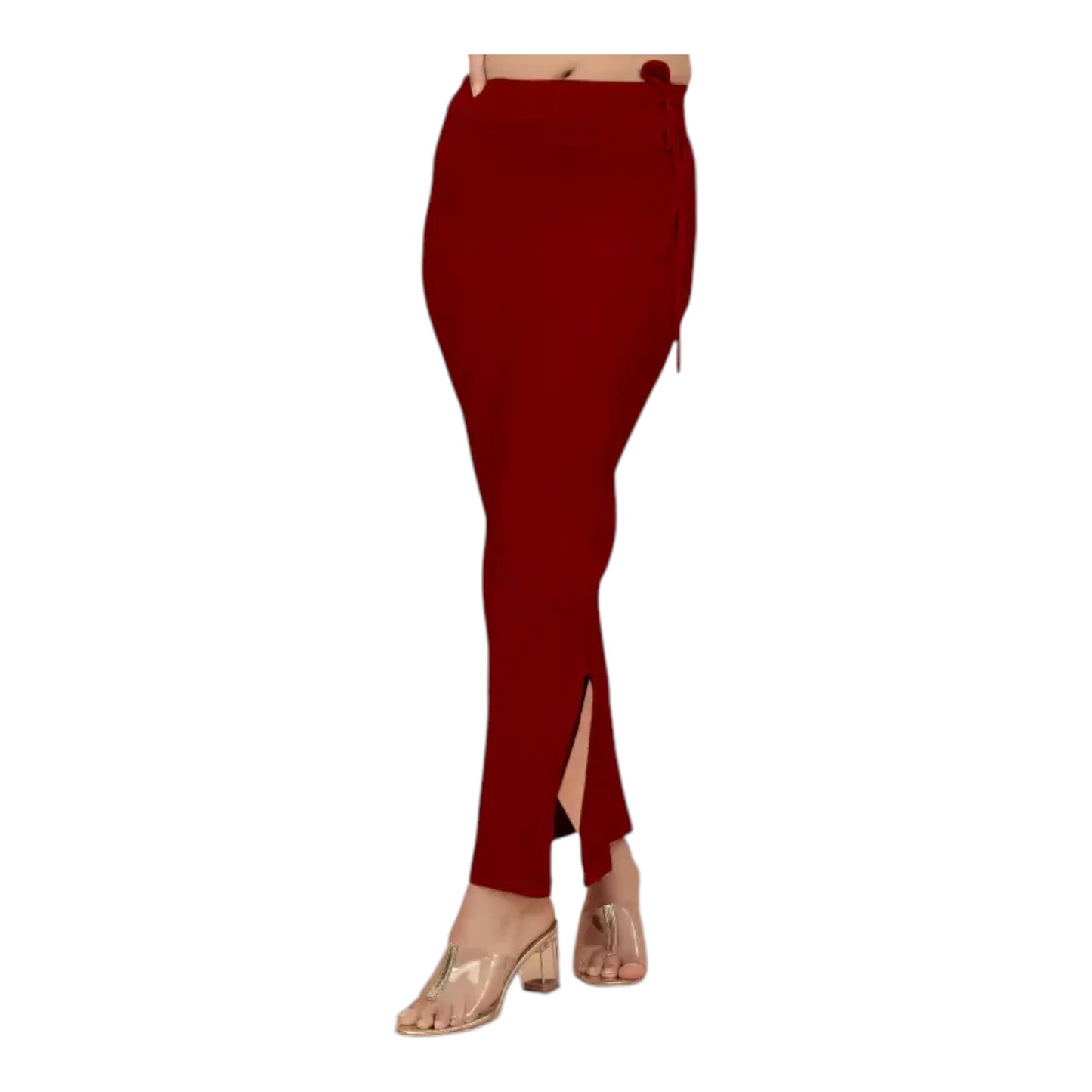 Stretchable Saree Shapewear Petticoat for Women, Cotton Blended,Petticoat,Skirts for Women,Shape Wear Dress for Saree , Spandex Saree Shapewear for Women Petticoat with Side Slit (PACK 1)