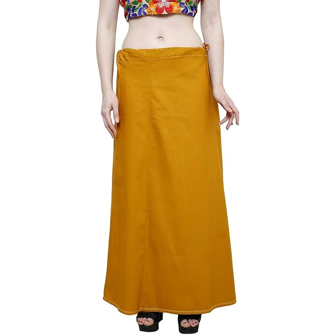 Pure Cotton Readymade Inskirt Saree Petticoat for Women's | Plain Solid Indian Readymade Inskirt Saree | Peticote Innerwear for Women Saree Petticoats