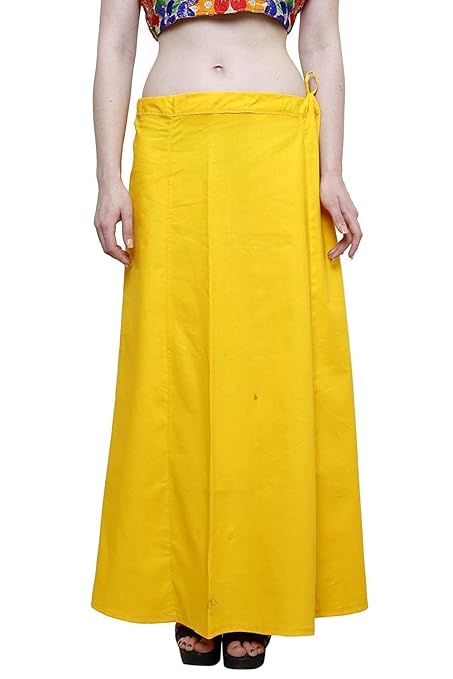 Pure Cotton Readymade Inskirt Saree Petticoat for Women's | Plain Solid Indian Readymade Inskirt Saree | Peticote Innerwear for Women Saree Petticoats