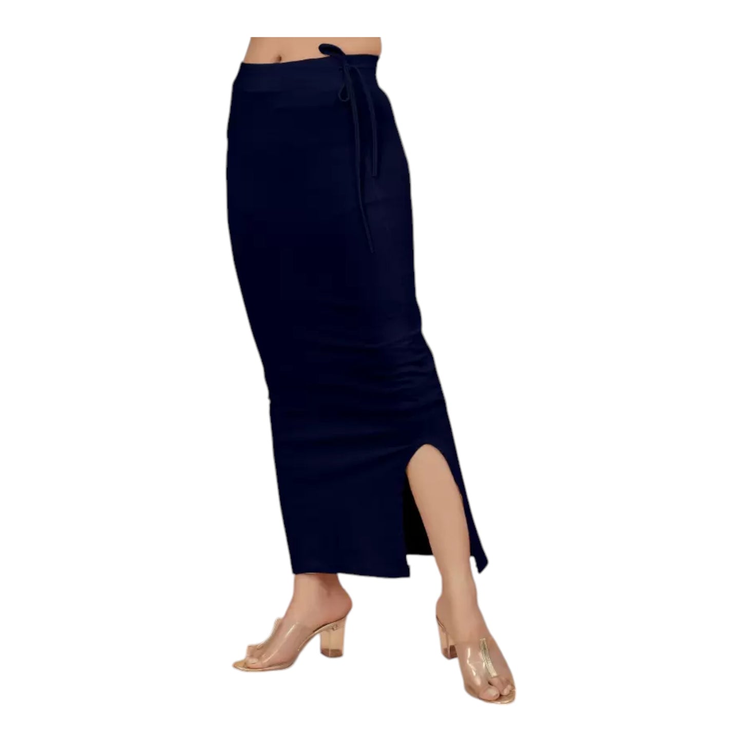 Stretchable Saree Shapewear Petticoat for Women, Cotton Blended,Petticoat,Skirts for Women,Shape Wear Dress for Saree , Spandex Saree Shapewear for Women Petticoat with Side Slit (PACK 1)