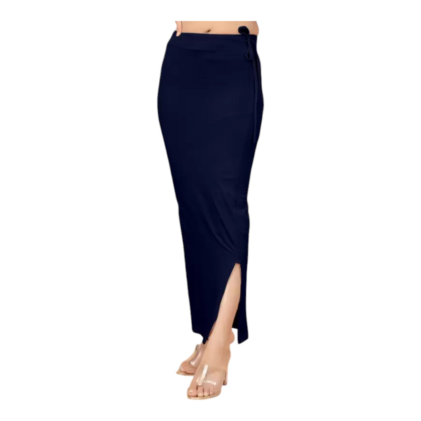 Stretchable Saree Shapewear Petticoat for Women, Cotton Blended,Petticoat,Skirts for Women,Shape Wear Dress for Saree , Spandex Saree Shapewear for Women Petticoat with Side Slit (PACK 1)