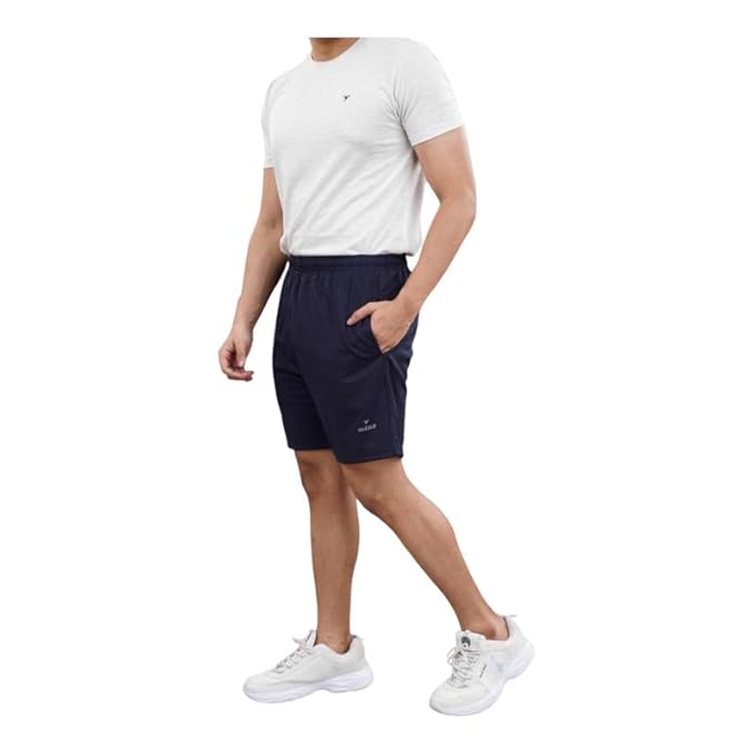 Men's Super Combed Cotton Rich Regular Fit Solid Shorts with Side Pockets | Half Short Pant-Regular Fit | Perfect for Workout, Gym, Running & Sports Shorts