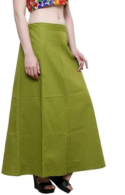 Pure Cotton Readymade Inskirt Saree Petticoat for Women's | Plain Solid Indian Readymade Inskirt Saree | Peticote Innerwear for Women Saree Petticoats