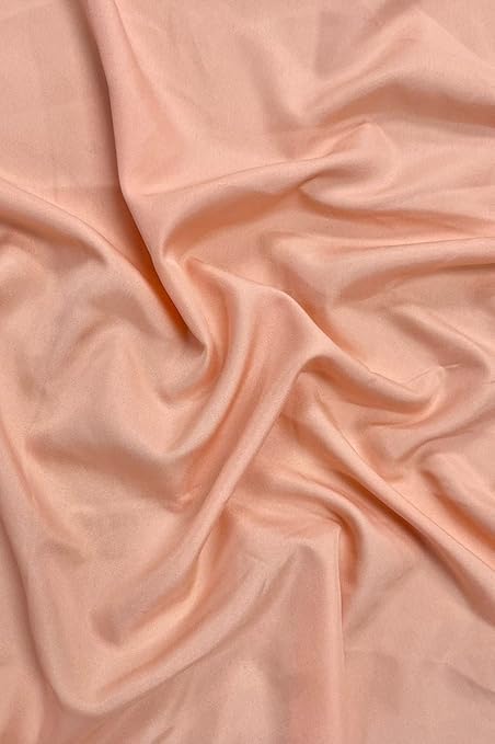 Polyester American Butter Crape Lining Fabric - Soft 44 Inch Width for Craft, Blouse, Petticoat, Kurtis, Tailoring & Boutique Purposes