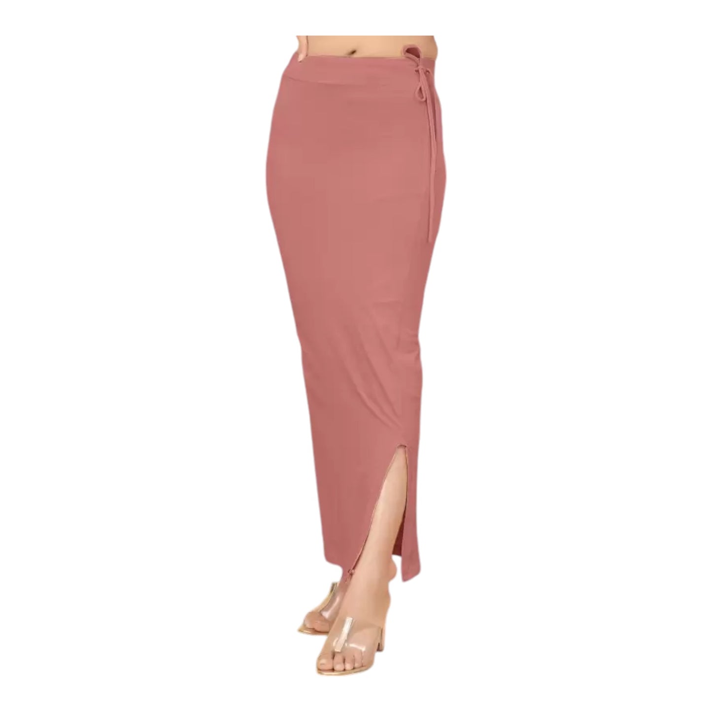 Stretchable Saree Shapewear Petticoat for Women, Cotton Blended,Petticoat,Skirts for Women,Shape Wear Dress for Saree , Spandex Saree Shapewear for Women Petticoat with Side Slit (PACK 1)