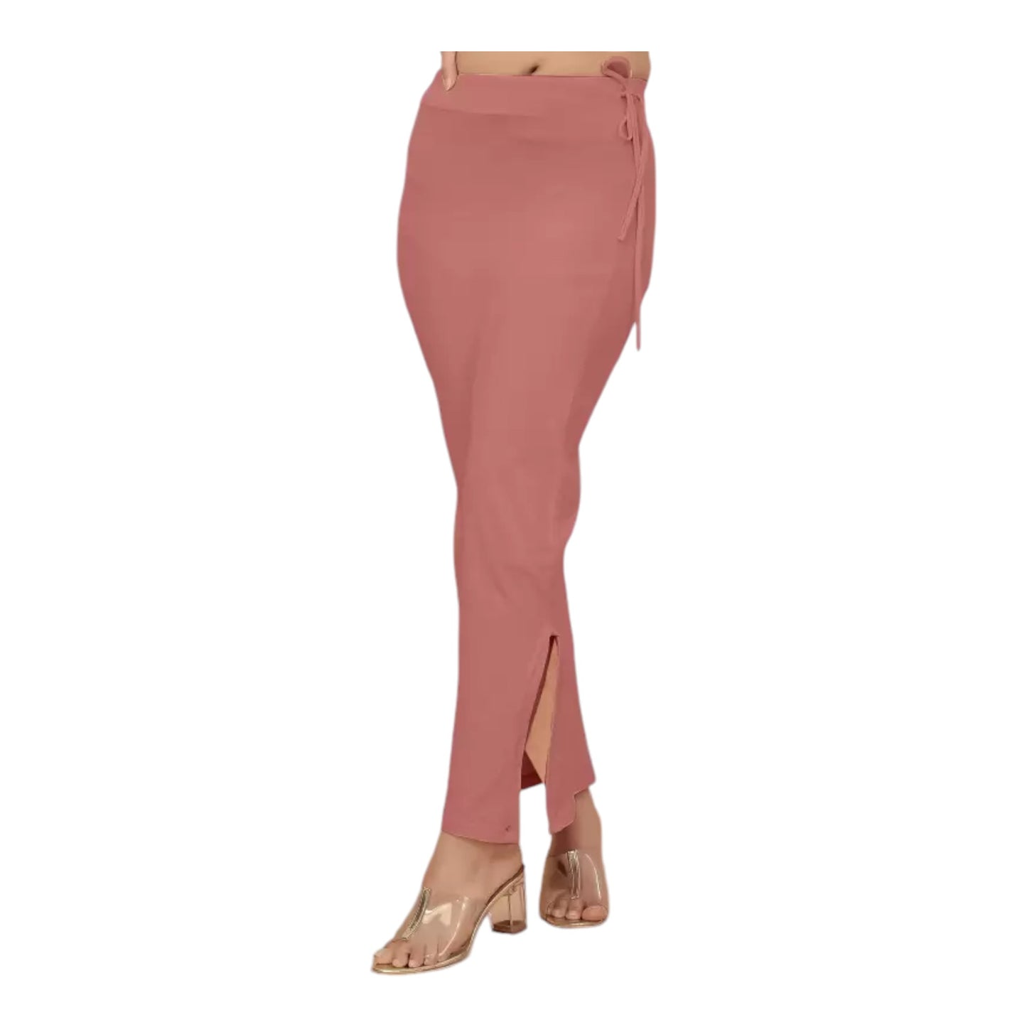 Stretchable Saree Shapewear Petticoat for Women, Cotton Blended,Petticoat,Skirts for Women,Shape Wear Dress for Saree , Spandex Saree Shapewear for Women Petticoat with Side Slit (PACK 1)