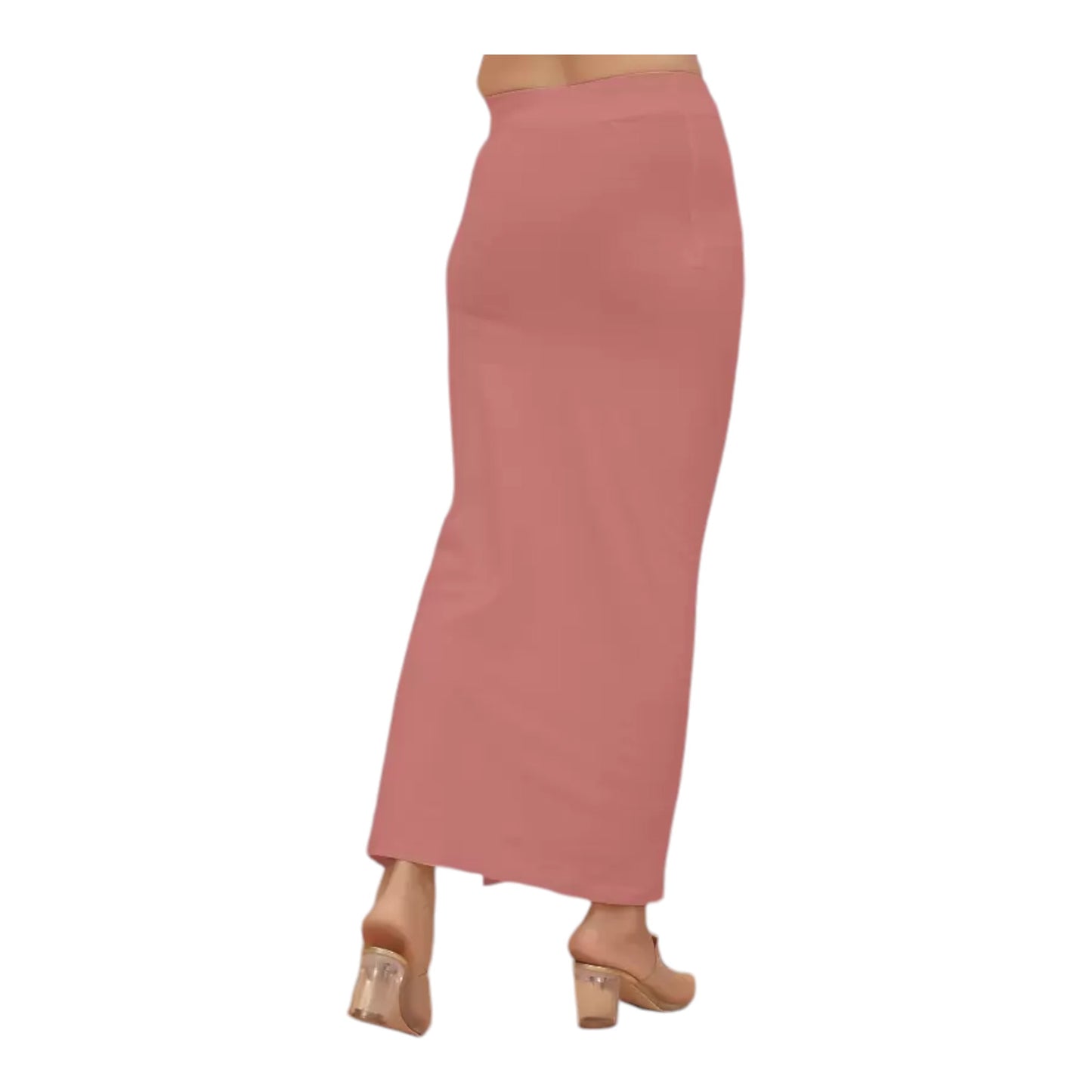 Stretchable Saree Shapewear Petticoat for Women, Cotton Blended,Petticoat,Skirts for Women,Shape Wear Dress for Saree , Spandex Saree Shapewear for Women Petticoat with Side Slit (PACK 1)