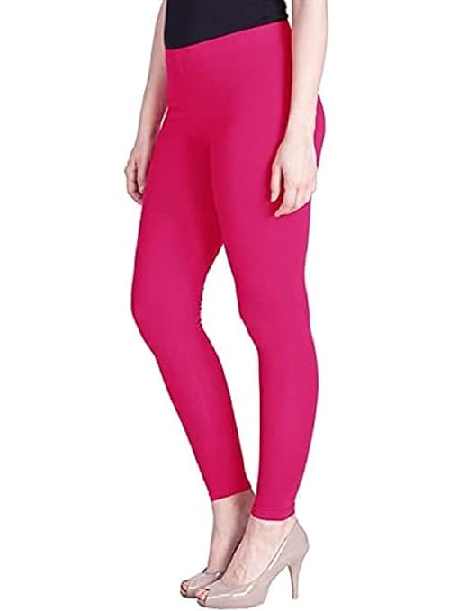 Super Stretchable Ankle Length Leggings for Women | Regular Fit Lycra Leggings for Women's and Girls (PACK 1 )