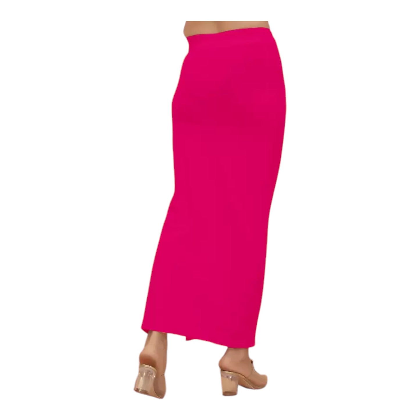 Stretchable Saree Shapewear Petticoat for Women, Cotton Blended,Petticoat,Skirts for Women,Shape Wear Dress for Saree , Spandex Saree Shapewear for Women Petticoat with Side Slit (PACK 1)