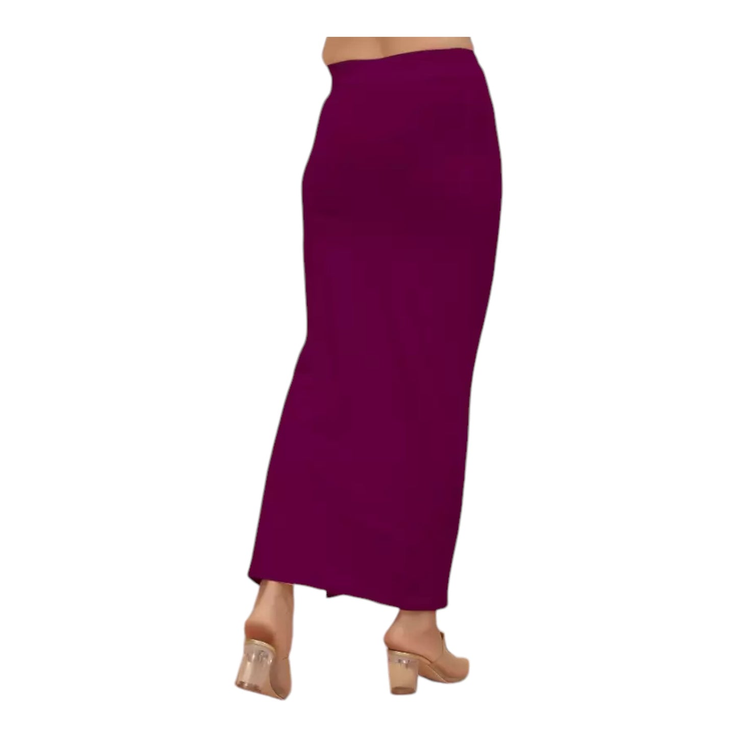 Stretchable Saree Shapewear Petticoat for Women, Cotton Blended,Petticoat,Skirts for Women,Shape Wear Dress for Saree , Spandex Saree Shapewear for Women Petticoat with Side Slit (PACK 1)