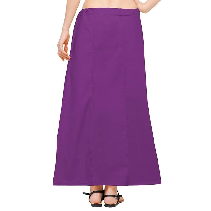 Pure Cotton Readymade Inskirt Saree Petticoat for Women's | Plain Solid Indian Readymade Inskirt Saree | Peticote Innerwear for Women Saree Petticoats