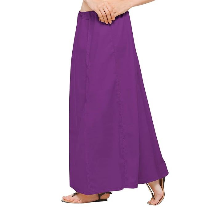 Pure Cotton Readymade Inskirt Saree Petticoat for Women's | Plain Solid Indian Readymade Inskirt Saree | Peticote Innerwear for Women Saree Petticoats