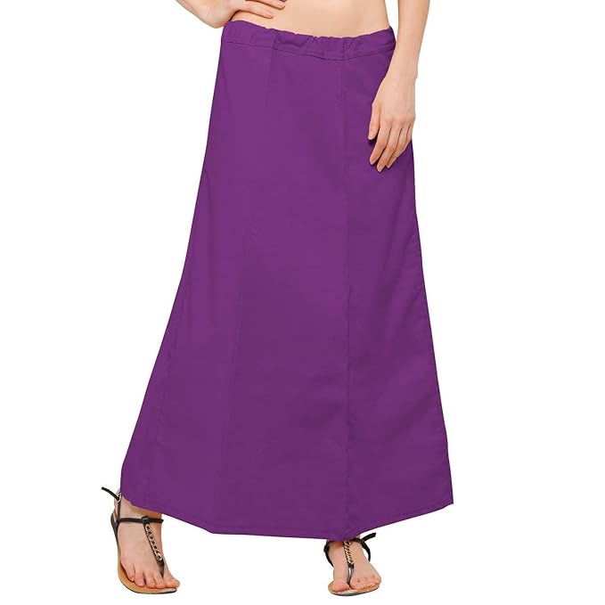 Pure Cotton Readymade Inskirt Saree Petticoat for Women's | Plain Solid Indian Readymade Inskirt Saree | Peticote Innerwear for Women Saree Petticoats