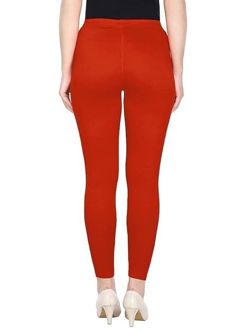 Super Stretchable Ankle Length Leggings for Women | Regular Fit Lycra Leggings for Women's and Girls (PACK 1 )