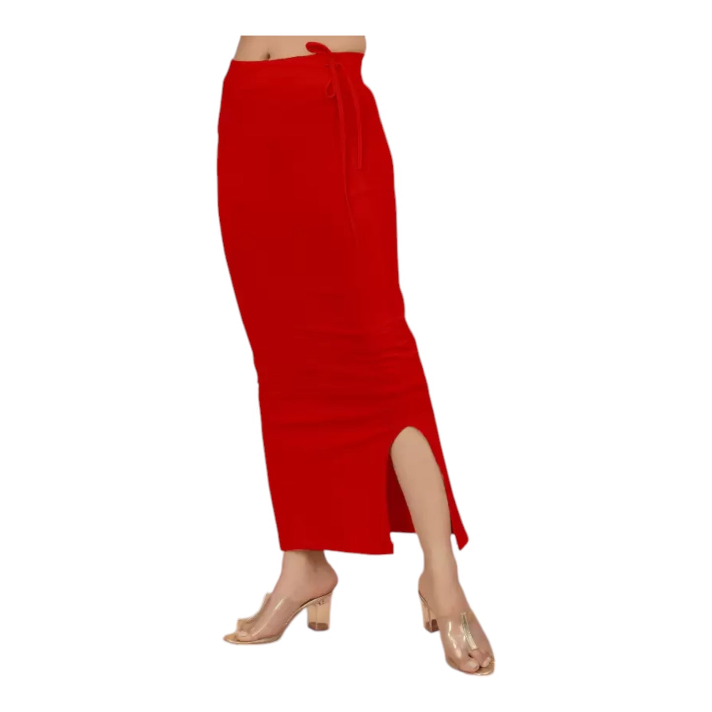 Stretchable Saree Shapewear Petticoat for Women, Cotton Blended,Petticoat,Skirts for Women,Shape Wear Dress for Saree , Spandex Saree Shapewear for Women Petticoat with Side Slit (PACK 1)