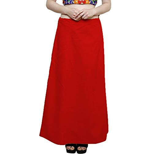 Pure Cotton Readymade Inskirt Saree Petticoat for Women's | Plain Solid Indian Readymade Inskirt Saree | Peticote Innerwear for Women Saree Petticoats