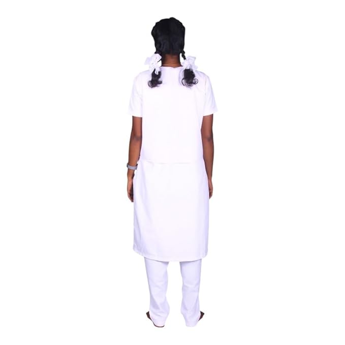 Full Girls School Uniform Chudidhar Set | Readymade Stitched, Regular Fit for Girls | CHUDIDHAR SET |