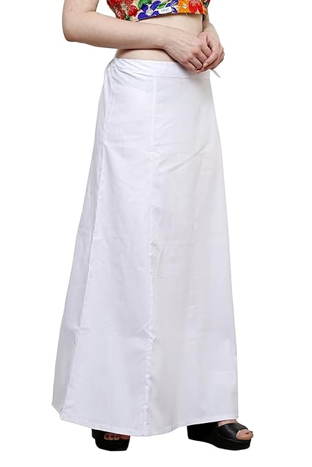 Pure Cotton Readymade Inskirt Saree Petticoat for Women's | Plain Solid Indian Readymade Inskirt Saree | Peticote Innerwear for Women Saree Petticoats