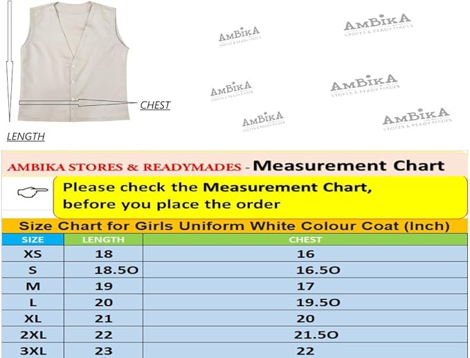 School Uniform - OverCoat For Girls | Solid Uniform Waistcoat for Girls | Coat for Students | Refer to The Size Chart in The Product Image Before Ordering