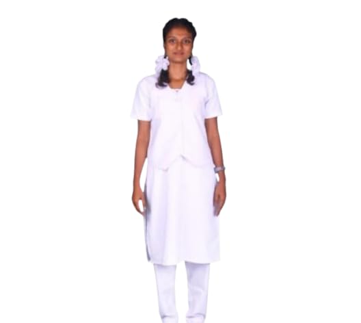 Full Girls School Uniform Chudidhar Set | Readymade Stitched, Regular Fit for Girls | CHUDIDHAR SET |