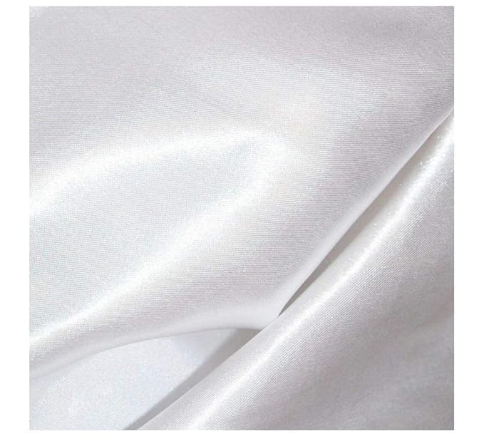 Silky & Shiny Satin Solid Fabric for Dress Garment Cloth Material