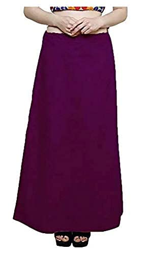 Pure Cotton Readymade Inskirt Saree Petticoat for Women's | Plain Solid Indian Readymade Inskirt Saree | Peticote Innerwear for Women Saree Petticoats
