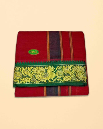 9X5 COLOUR DHOTI FANCY BORDER