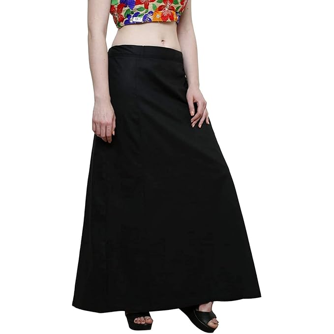 Pure Cotton Readymade Inskirt Saree Petticoat for Women's | Plain Solid Indian Readymade Inskirt Saree | Peticote Innerwear for Women Saree Petticoats