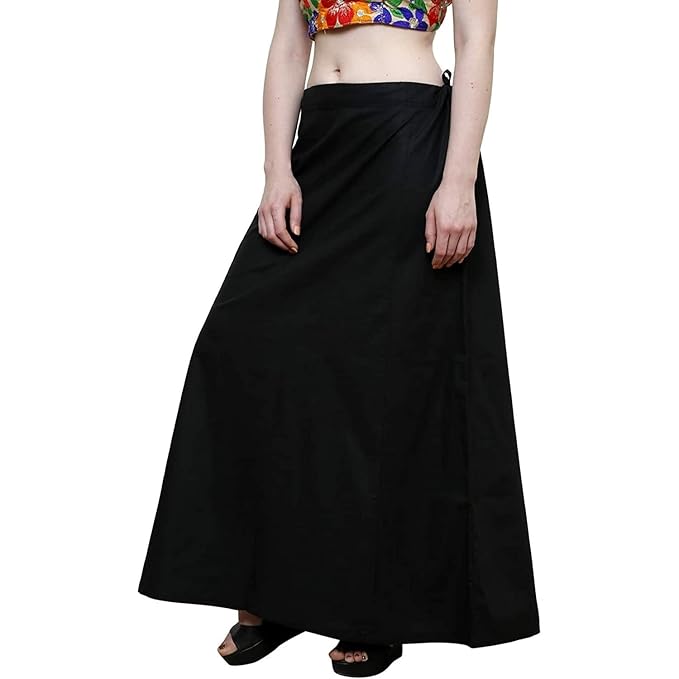 Pure Cotton Readymade Inskirt Saree Petticoat for Women's | Plain Solid Indian Readymade Inskirt Saree | Peticote Innerwear for Women Saree Petticoats