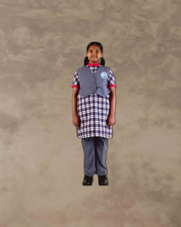 KV Girls Solid Uniform Waistcoat, Kendriya Vidhyala Waistcoat for Girls