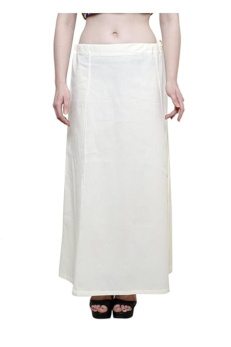 Pure Cotton Readymade Inskirt Saree Petticoat for Women's | Plain Solid Indian Readymade Inskirt Saree | Peticote Innerwear for Women Saree Petticoats