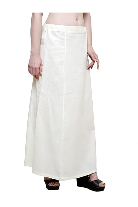 Pure Cotton Readymade Inskirt Saree Petticoat for Women's | Plain Solid Indian Readymade Inskirt Saree | Peticote Innerwear for Women Saree Petticoats