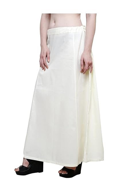 Pure Cotton Readymade Inskirt Saree Petticoat for Women's | Plain Solid Indian Readymade Inskirt Saree | Peticote Innerwear for Women Saree Petticoats