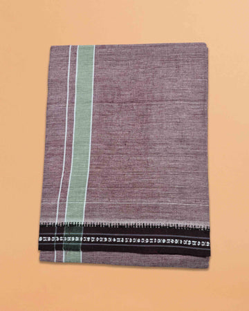 Men's Cotton Home Wear Handloom Dhoti's Colour Dhoti | Kerala Thalapathi Border Single/Kavi Mundus | Men's Temple Wear | Devotional Wear | Pure Cotton Dhoti