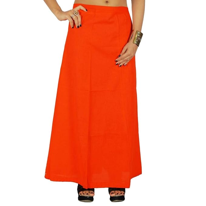 Pure Cotton Readymade Inskirt Saree Petticoat for Women's | Plain Solid Indian Readymade Inskirt Saree | Peticote Innerwear for Women Saree Petticoats