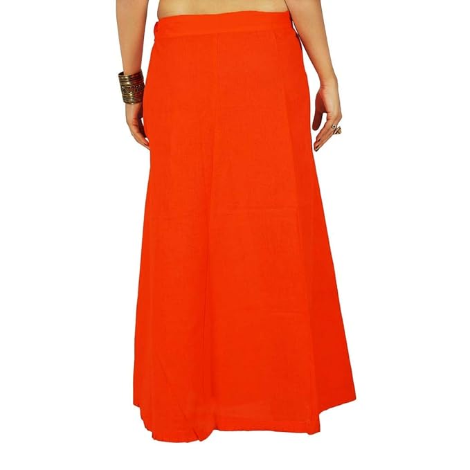 Pure Cotton Readymade Inskirt Saree Petticoat for Women's | Plain Solid Indian Readymade Inskirt Saree | Peticote Innerwear for Women Saree Petticoats