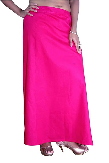 Pure Cotton Readymade Inskirt Saree Petticoat for Women's | Plain Solid Indian Readymade Inskirt Saree | Peticote Innerwear for Women Saree Petticoats