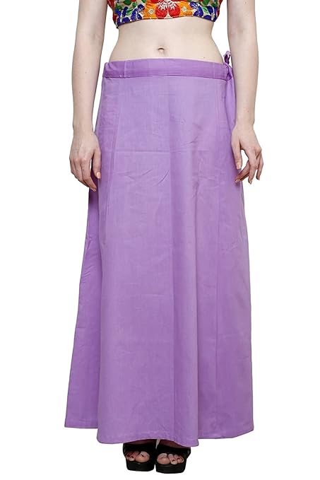 Pure Cotton Readymade Inskirt Saree Petticoat for Women's | Plain Solid Indian Readymade Inskirt Saree | Peticote Innerwear for Women Saree Petticoats