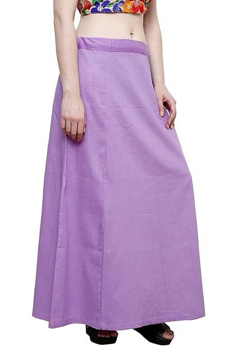 Pure Cotton Readymade Inskirt Saree Petticoat for Women's | Plain Solid Indian Readymade Inskirt Saree | Peticote Innerwear for Women Saree Petticoats