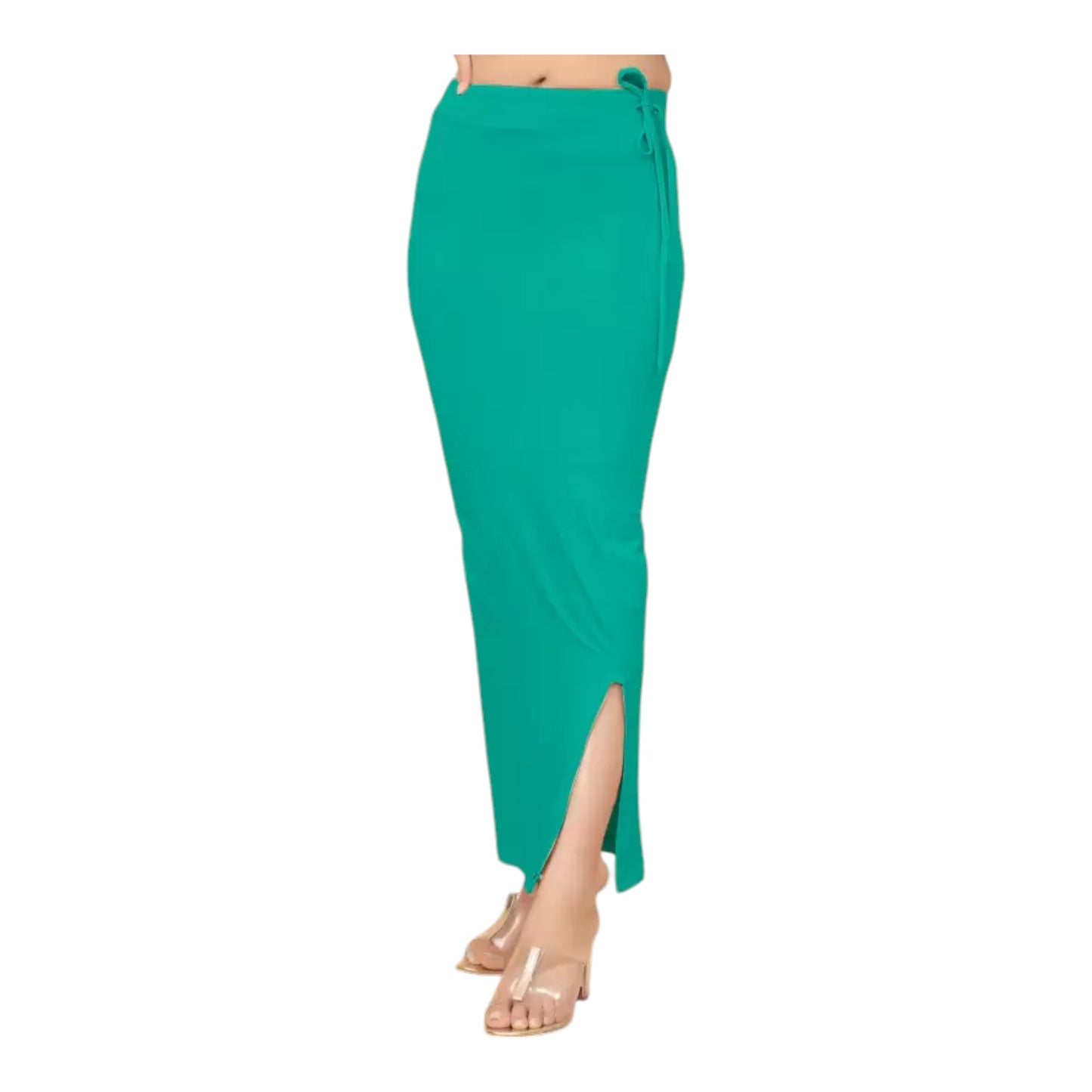 Stretchable Saree Shapewear Petticoat for Women, Cotton Blended,Petticoat,Skirts for Women,Shape Wear Dress for Saree , Spandex Saree Shapewear for Women Petticoat with Side Slit (PACK 1)