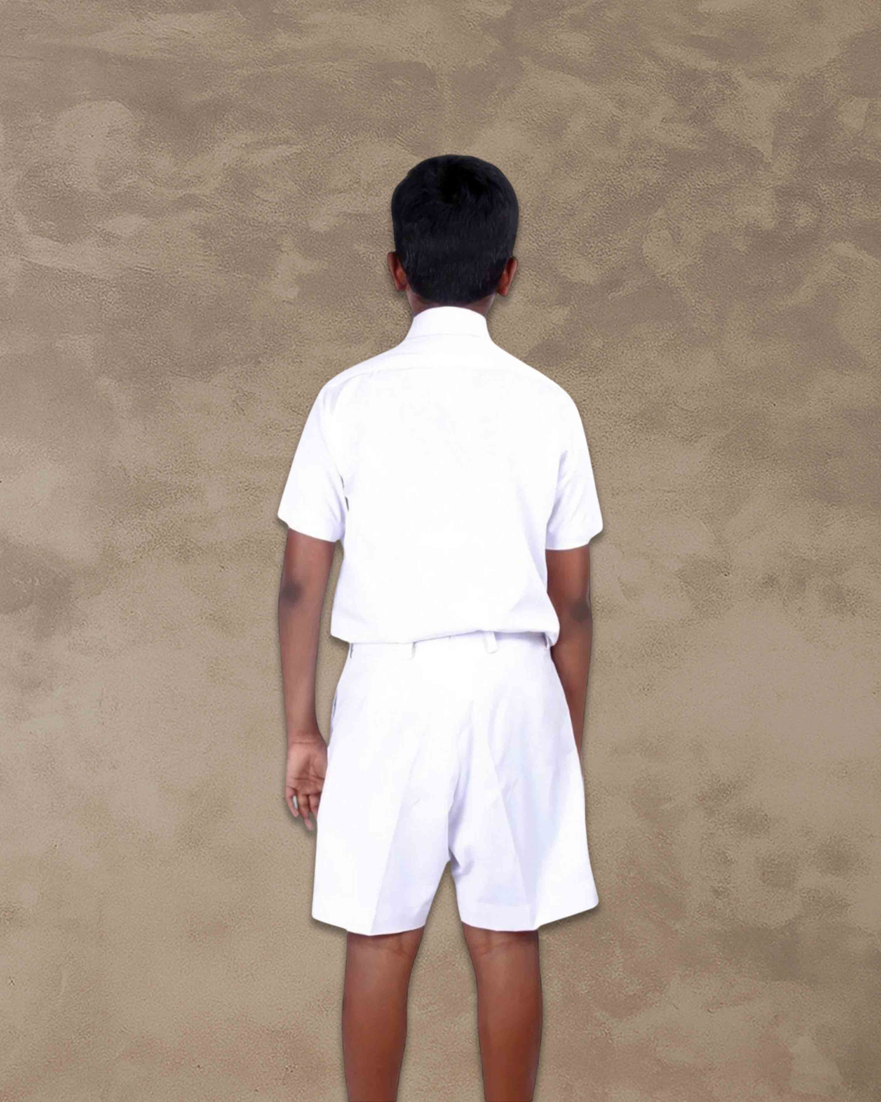 School Uniform for kids | Formal Uniform Shirts for Boys | Readymade Stitched Shirt for Students |White FULL SHIRT