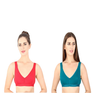 Prithvi Acty  Bra, Seamed Cup, Full Coverage, Non-Padded,Wire Free (Random Colours)